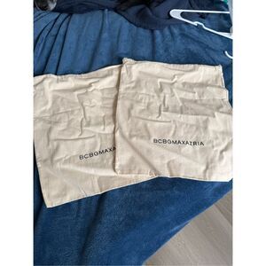 BCBGMAXAZRIA Dust Bags Tan bundle of two New